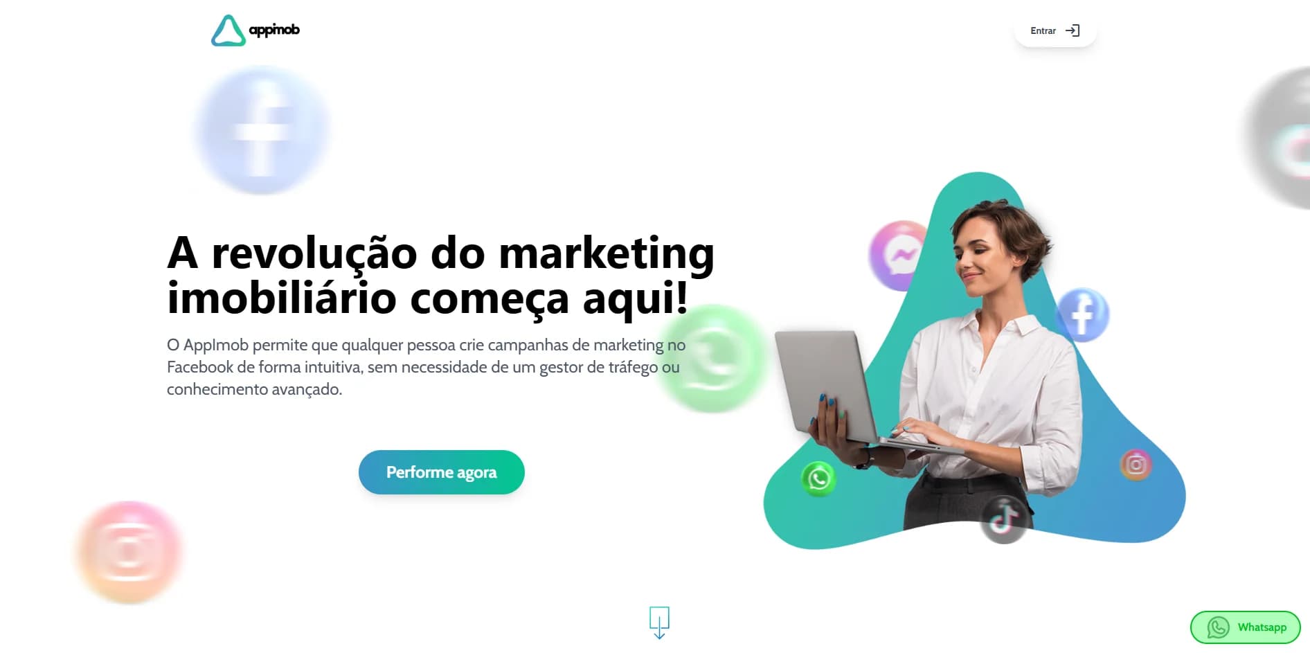 Screenshot do projeto appImob